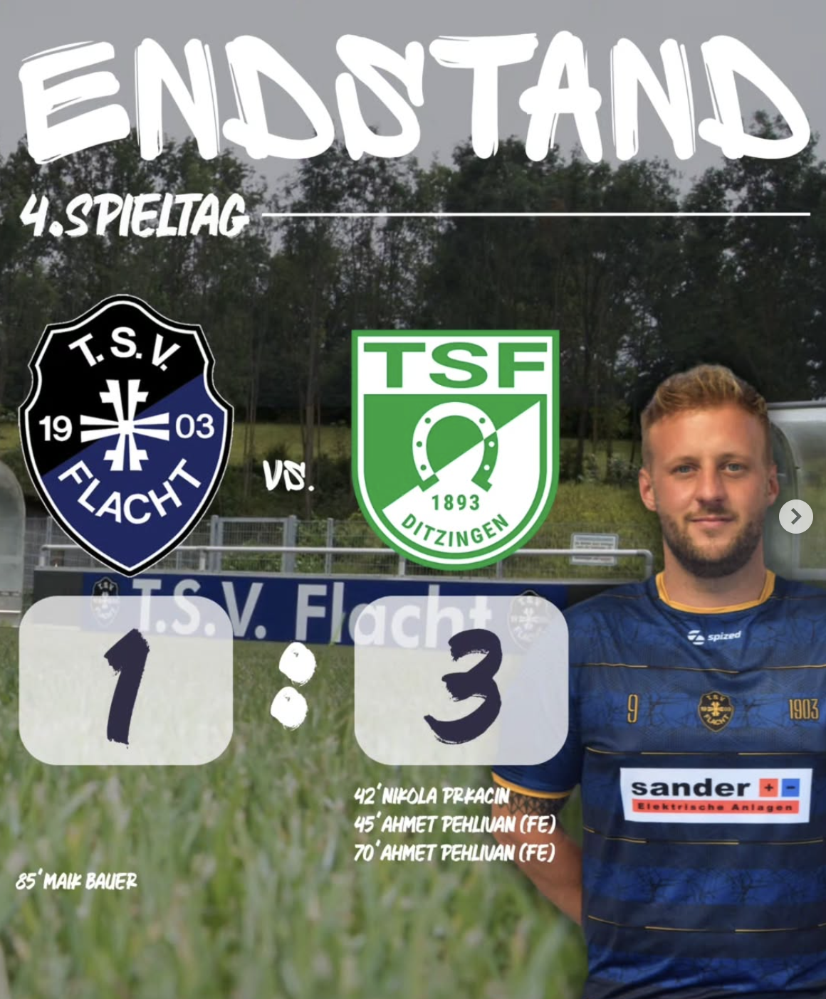 TSV Flacht I: Erste Saisonniederlage gegen Ditzingen